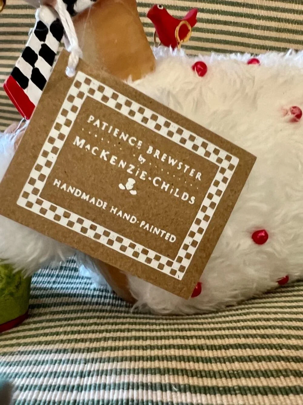 MacKenzie-Childs Patience Brewster Dash Away Sitting Blitzen Reindeer Figure